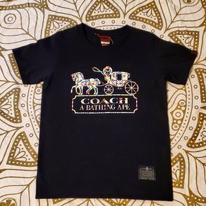 Pole A Bathing Ape Coach Abying Bape Tee Logo Milo